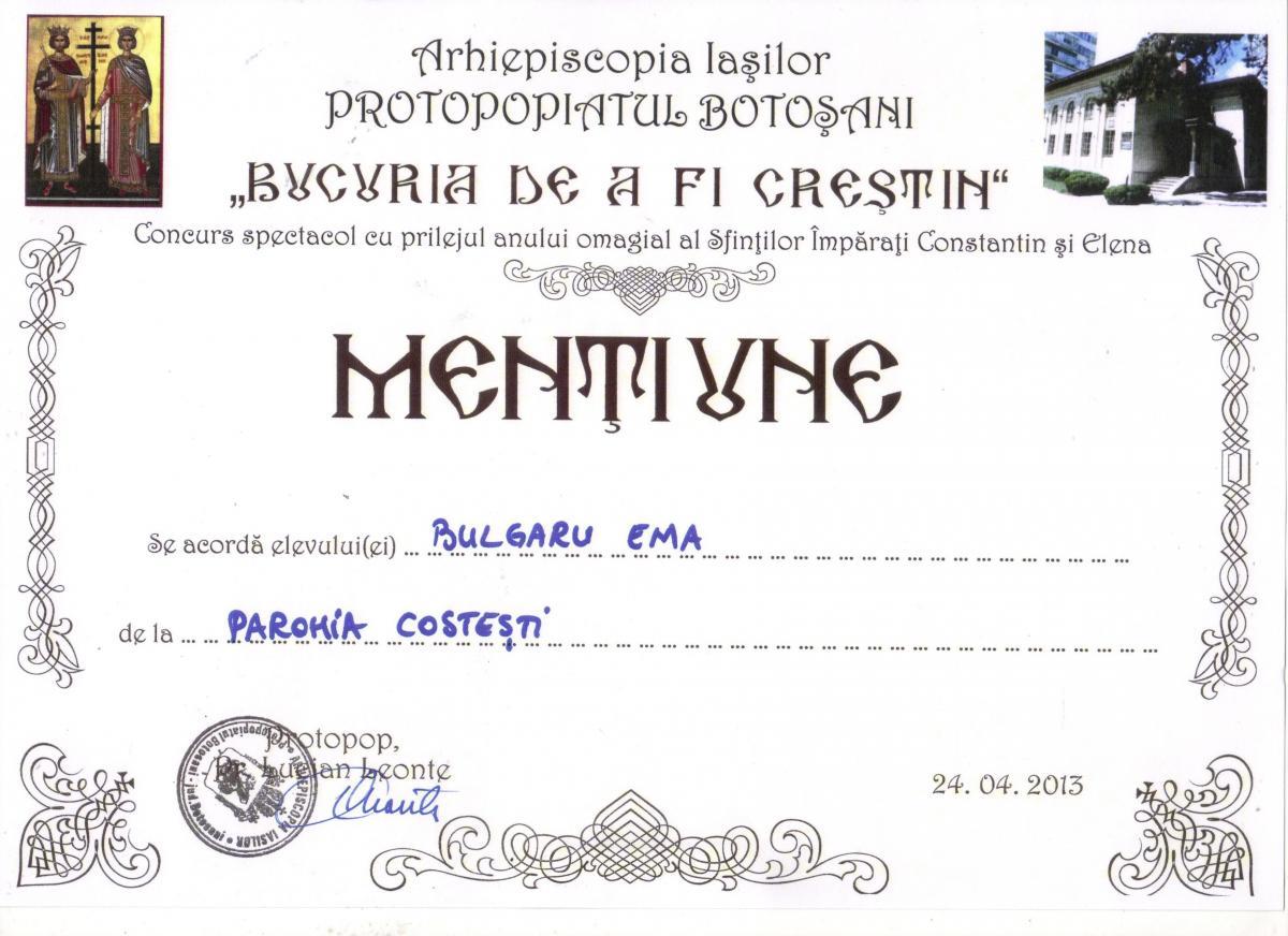 Diplome festivaluri si concursuri