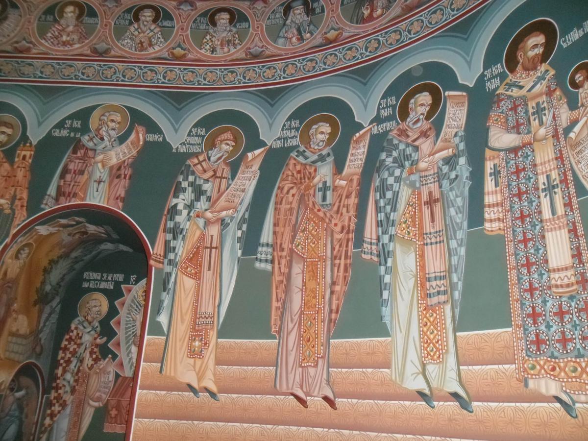 Lucrarea de pictura a Bisericii Sf.Dumitru Costești